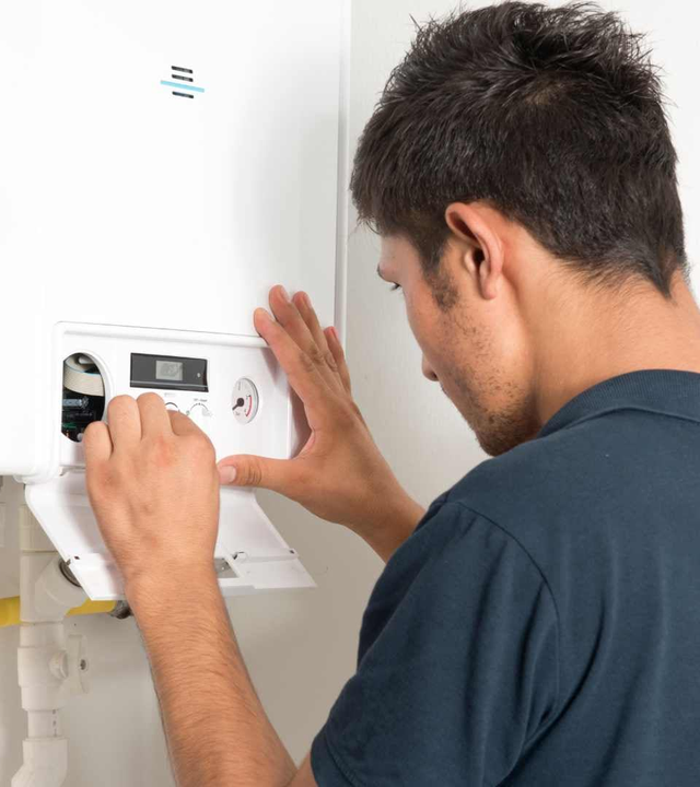 NYC Boiler Installation technician on a local job